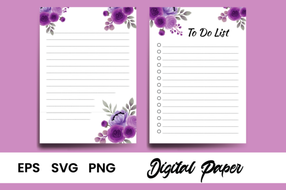 Floral To Do List Template for Modern Graphics