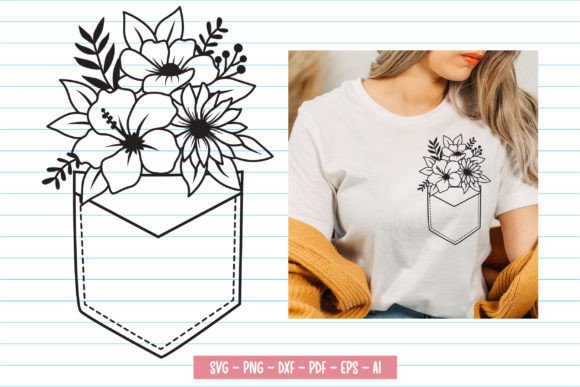Flower in Pocket Graphics for Creative Projects