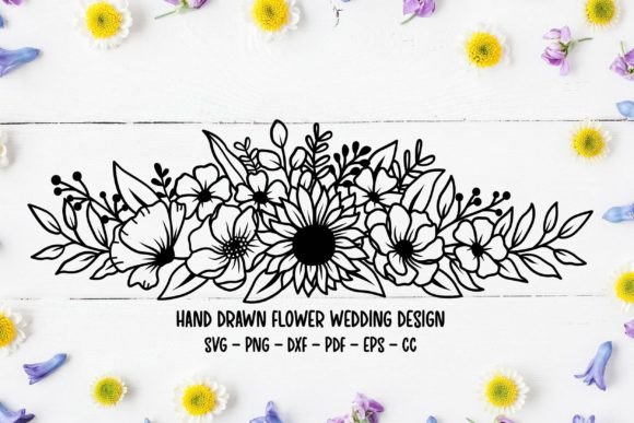 Flower Svg Floral Wedding Illustration