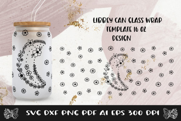 Graphic Design for Crafts: Moon Flower Wrap SVG