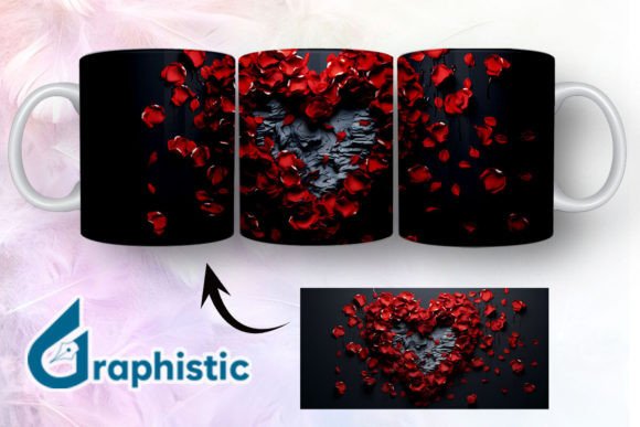 Heart Roses Valentine 3D Mug Wrap 10 Review