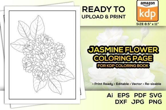 Jasmine Flower Graphics for Local Branding