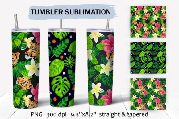 Leopard Sublimation Tumbler Wraps: A Graphic Asset for Crafts and Branding